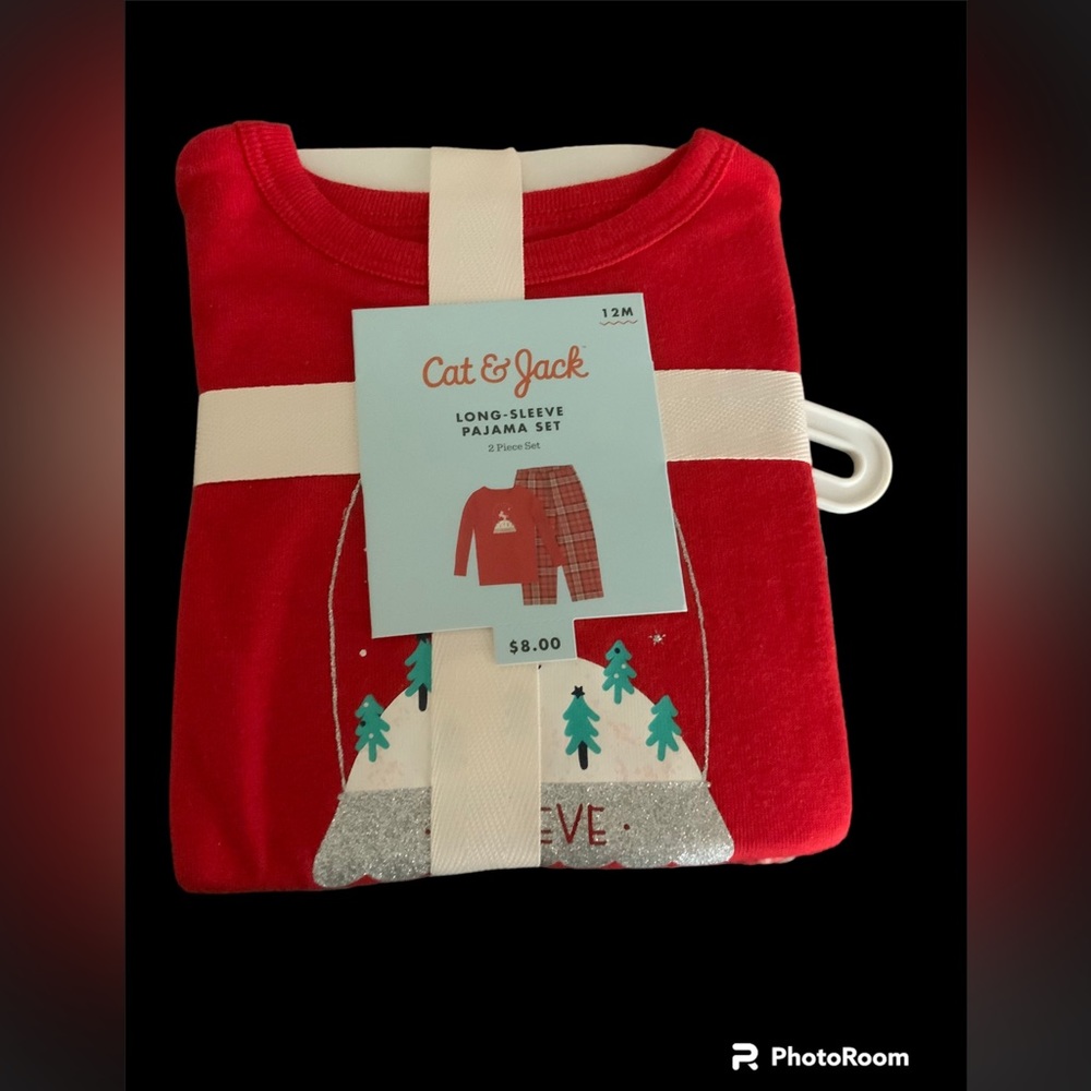 NWT Cat & jack size 12 M pajama set